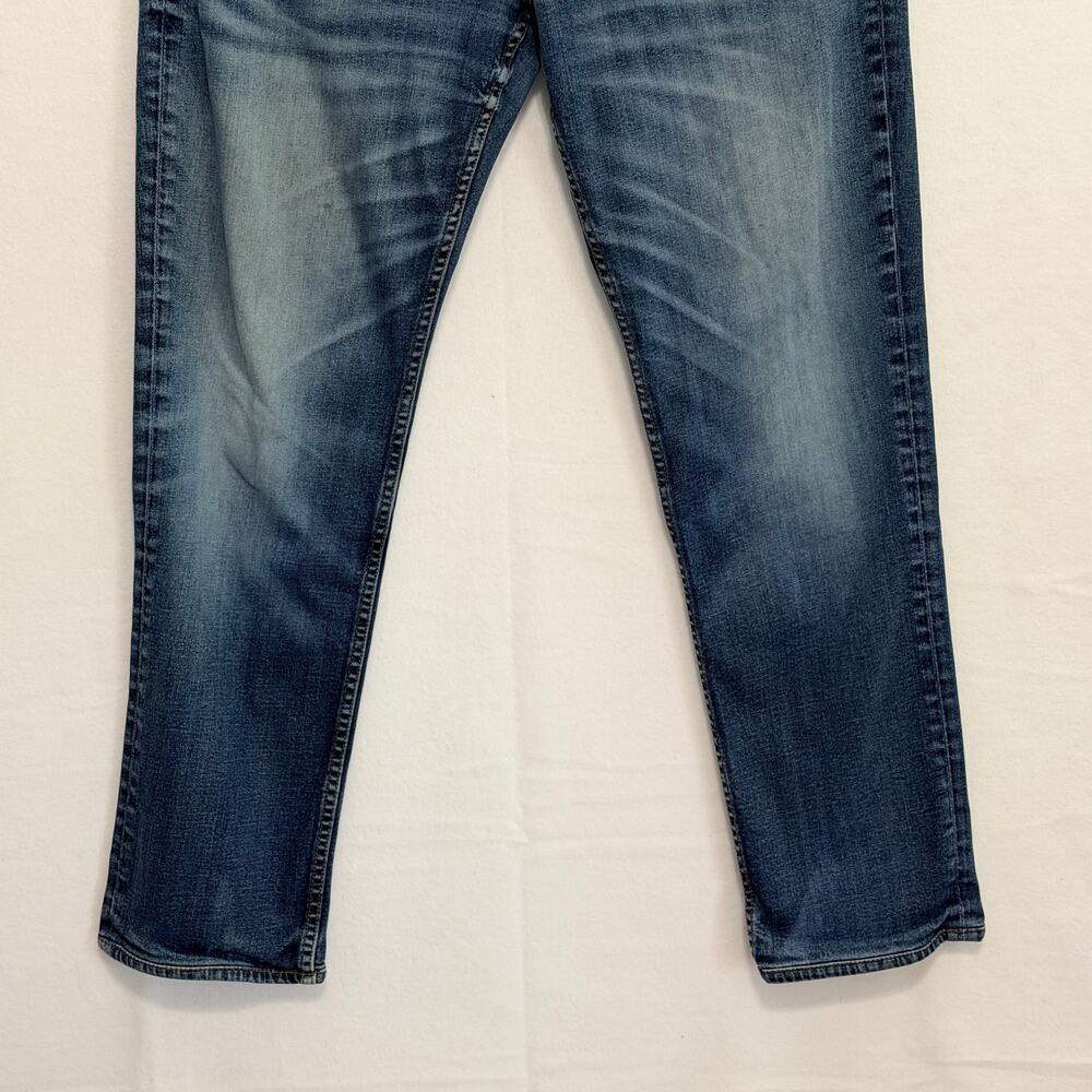Hudson Blake Slim Straight Leg Zip Fly Medium Wash Mens 38 - Picture 4 of 16